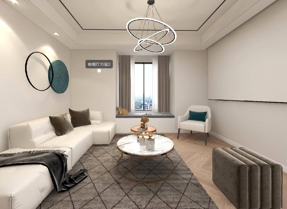 96平米極簡(jiǎn)風(fēng)裝修，全屋魚(yú)骨拼地板美極了~