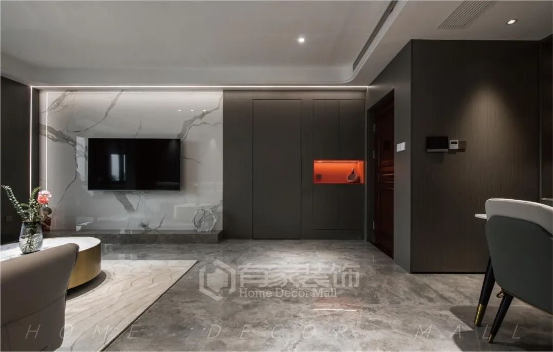 廈門 世貿(mào)湖濱首府 110㎡案例！輕奢格調(diào)，和弦出簡約線條