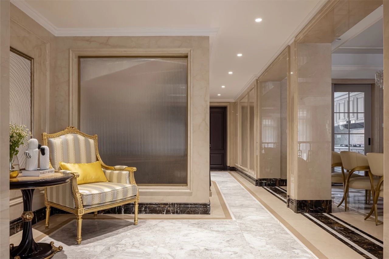 廈門恒禾七尚400㎡歐式大理石家裝，精致優(yōu)雅空間