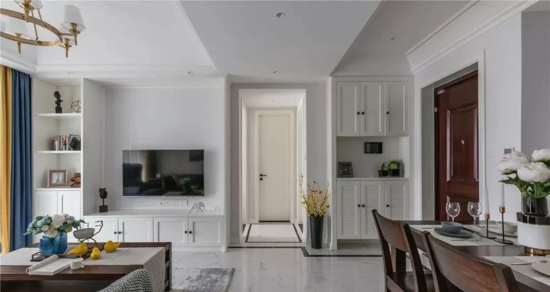 廈門融信海上城101㎡簡美風裝修，打造高級感的居室效果