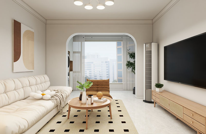 龍郡青年城 101㎡原木風(fēng)格