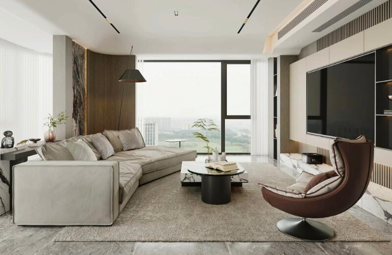 海投過(guò)云溪 128㎡現(xiàn)代風(fēng)格